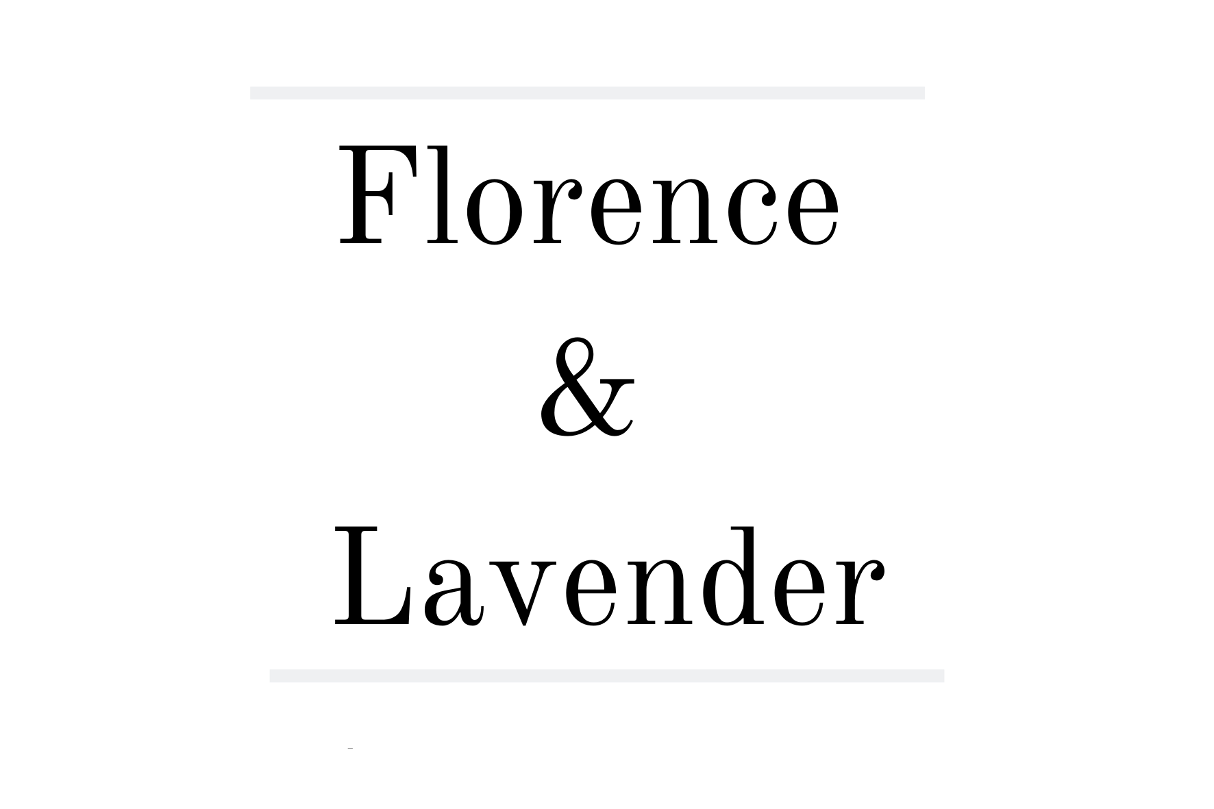 Invoice for D.Goodwin - Florence & Lavender