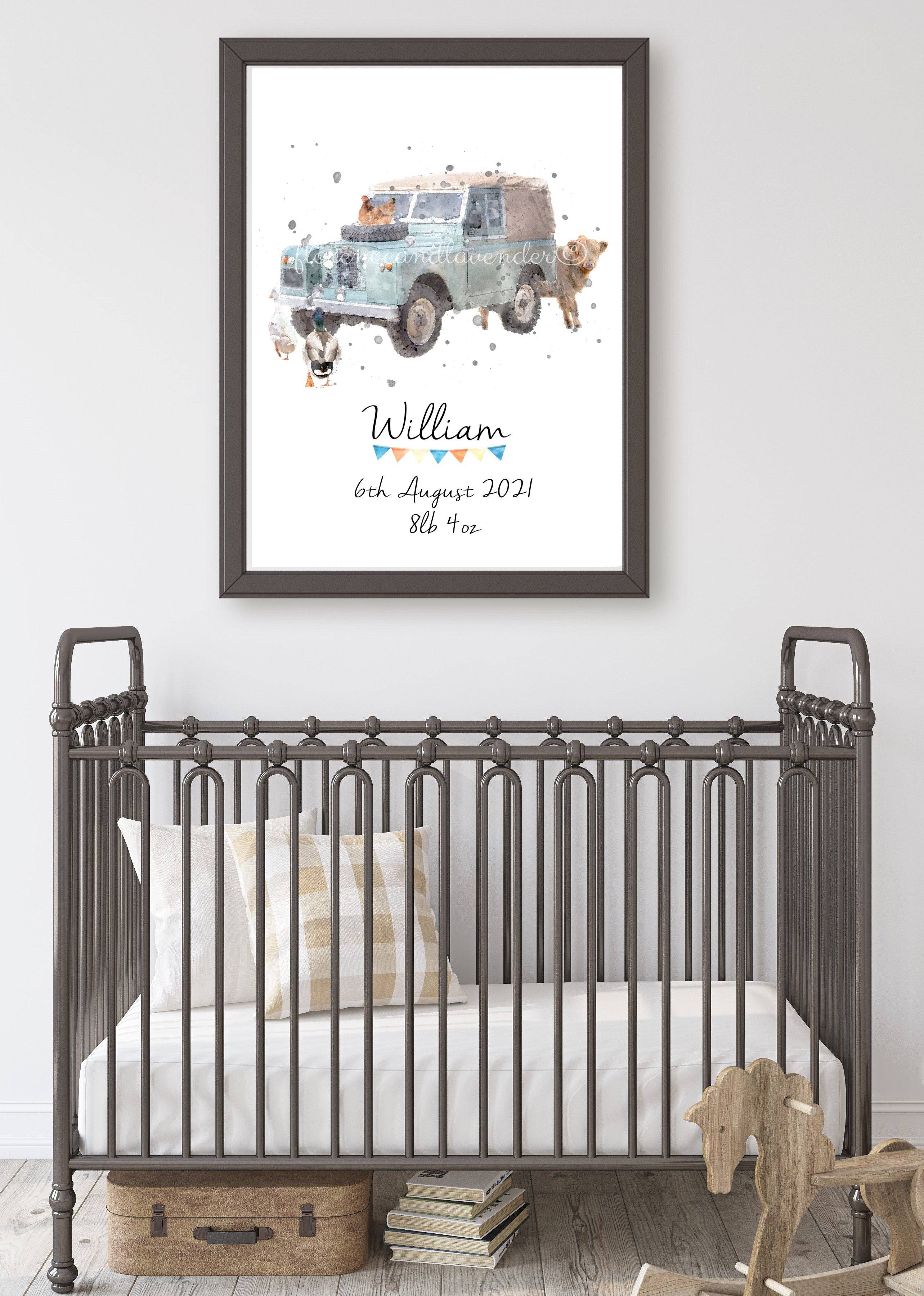 Personalised baby nursery clearance decor